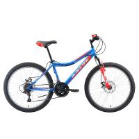 Велосипед Black One Ice 24 (d 24" 21ск, рост 12") бирюзовый/синий/красный