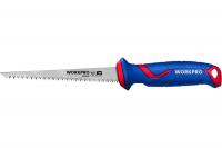 Ножовка по дереву Workpro 150 мм выкружная, WP215016
