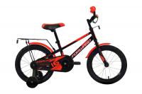 Велосипед FORWARD METEOR 16 (1 ск. рост 16") черный/красный 2020