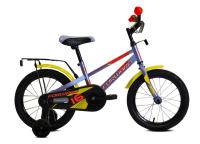 Велосипед FORWARD METEOR 16 (1 ск. рост 16") серо-голуб/оранж 2020