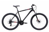 Велосипед Stark20 Hunter 27.2 D (d 27.2" 21 ск. рост 18") черный/серый/красный