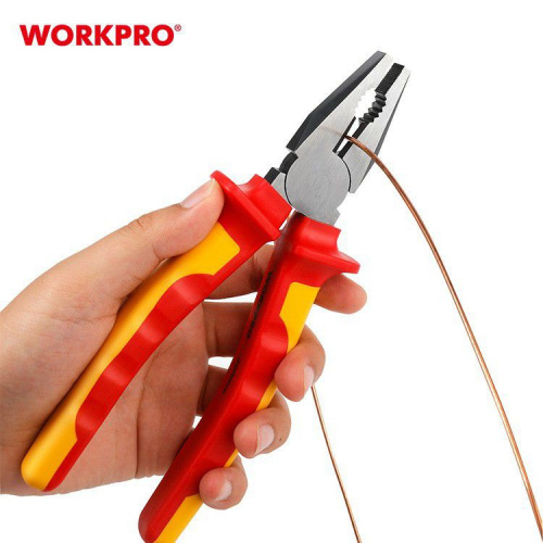 Плоскогубцы диэлектрические Workpro 180 мм, WP342002
